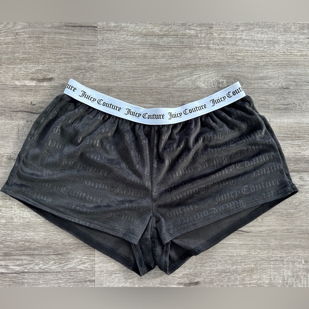 Juicy Couture Black Women's Velvety Sleep Shorts